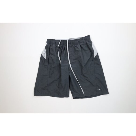 Vintage Y2K Nike Mens Medium Travis Scott Mini Swoosh Lined Shorts Swim Trunks - Picture 1 of 12